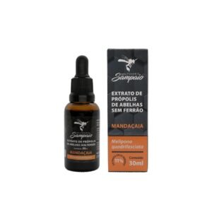Extrato de própolis de abelhas sem ferrão 30ml - Mandaçaia